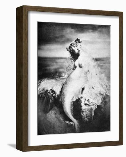 Nude As Mermaid, 1898-Gulick-Framed Photographic Print