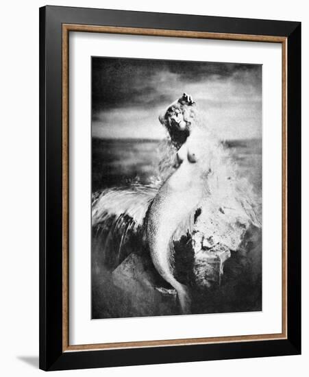 Nude As Mermaid, 1898-Gulick-Framed Photographic Print