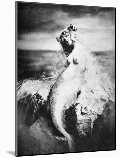 Nude As Mermaid, 1898-Gulick-Mounted Photographic Print