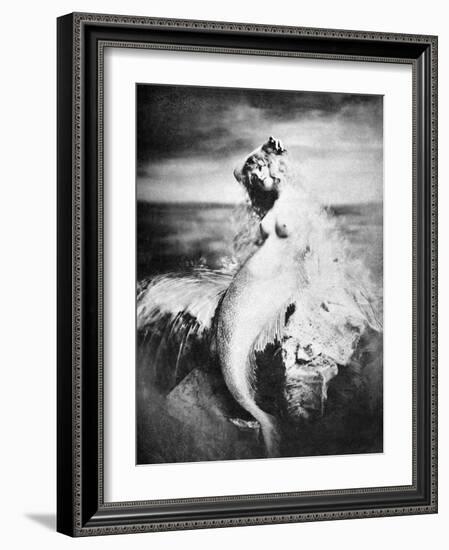 Nude As Mermaid, 1898-Gulick-Framed Photographic Print