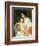 Nude Baby on Mother's Lap Resting Her Right Arm on the Back of the Chair-Mary Cassatt-Framed Giclee Print