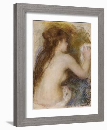 Nude Back of a Woman, circa 1879-Pierre-Auguste Renoir-Framed Giclee Print