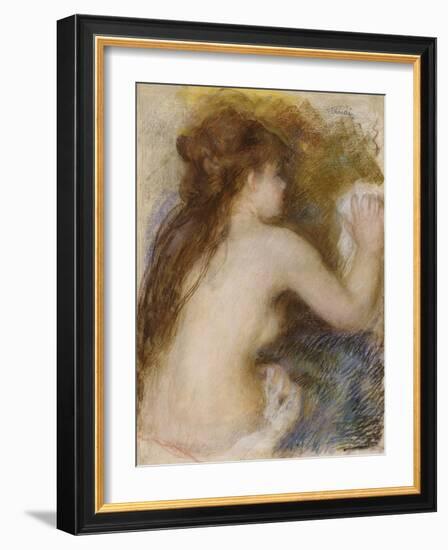 Nude Back of a Woman, circa 1879-Pierre-Auguste Renoir-Framed Giclee Print