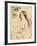 Nude bather, 1906 (etching)-Pierre Auguste Renoir-Framed Giclee Print