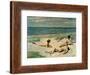 Nude Bathers on the Beach-Paul Fischer-Framed Giclee Print