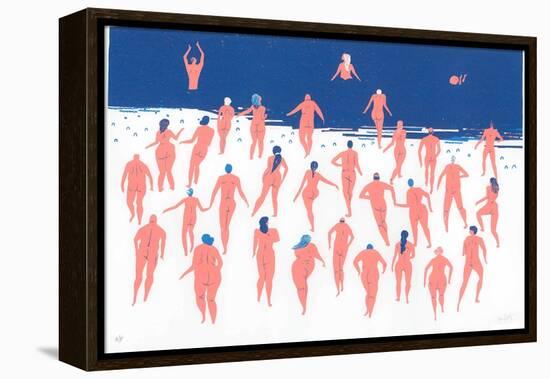 Nude Beach Run, 2016-Lucy Banaji-Framed Premier Image Canvas