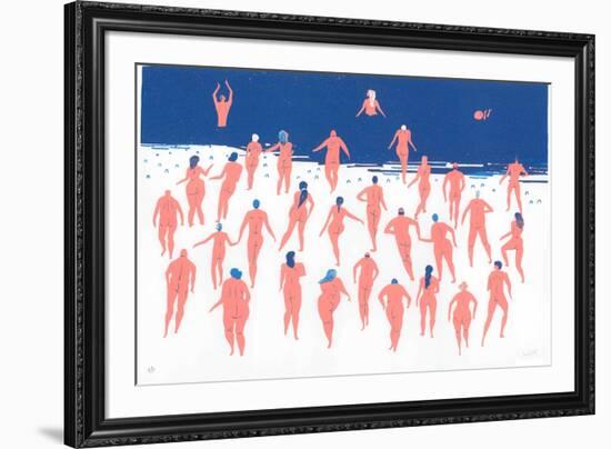 Nude Beach Run, 2016-Lucy Banaji-Framed Giclee Print