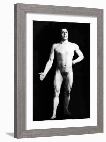 Nude Bodybuilder-null-Framed Art Print