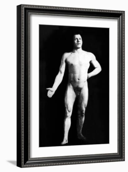 Nude Bodybuilder-null-Framed Art Print