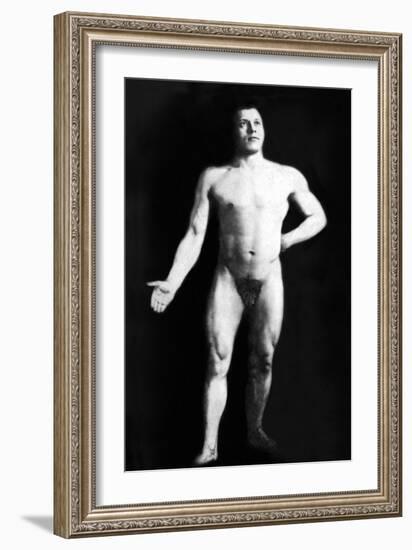 Nude Bodybuilder-null-Framed Premium Giclee Print