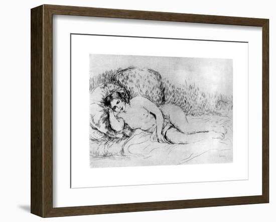 Nude, C1860-1910-Pierre-Auguste Renoir-Framed Giclee Print