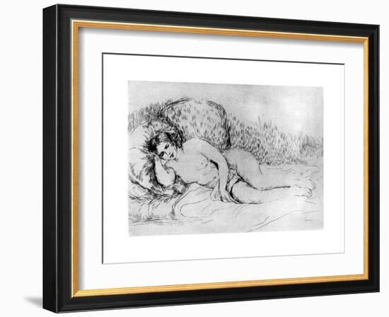 Nude, C1860-1910-Pierre-Auguste Renoir-Framed Giclee Print