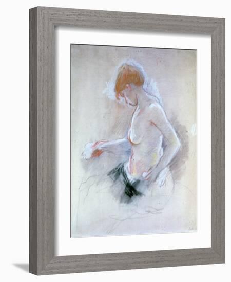 Nude, C1861-1895-Berthe Morisot-Framed Giclee Print