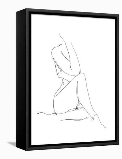 Nude Contour Sketch I-Ethan Harper-Framed Stretched Canvas