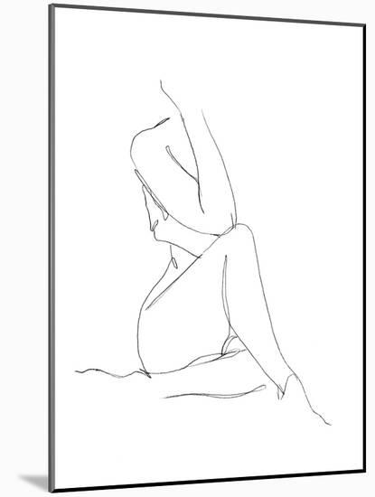 Nude Contour Sketch I-Ethan Harper-Mounted Art Print