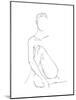 Nude Contour Sketch II-Ethan Harper-Mounted Art Print