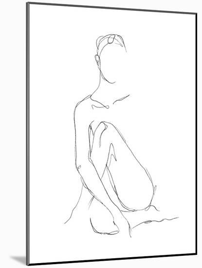 Nude Contour Sketch II-Ethan Harper-Mounted Art Print