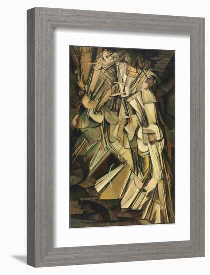 Nude Descending Stair-Marcel Duchamps-Framed Art Print