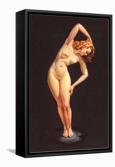 Nude Doing Calisthenics-null-Framed Stretched Canvas