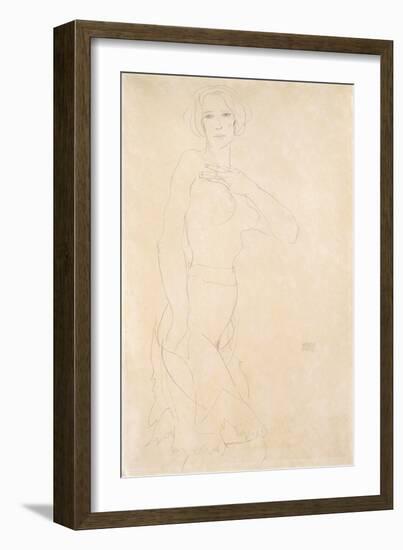 Nude Female, 1912-Egon Schiele-Framed Giclee Print