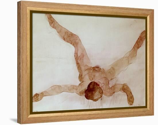 Nude Female Lying on Her Back-Auguste Rodin-Framed Premier Image Canvas