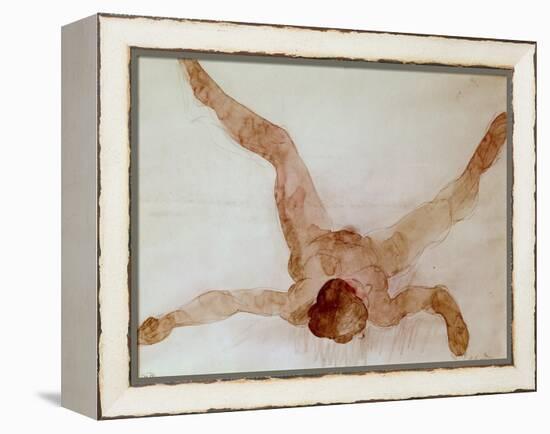 Nude Female Lying on Her Back-Auguste Rodin-Framed Premier Image Canvas