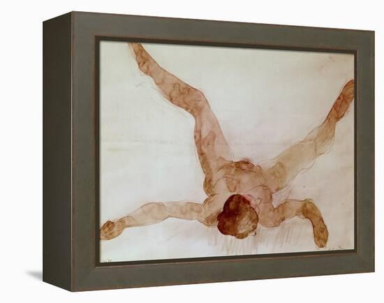 Nude Female Lying on Her Back-Auguste Rodin-Framed Premier Image Canvas