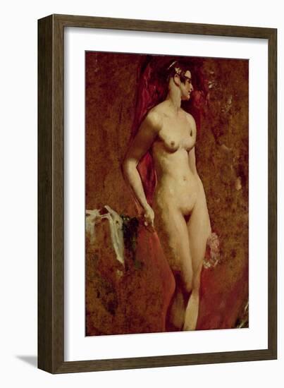 Nude Female Standing-William Etty-Framed Giclee Print