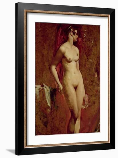 Nude Female Standing-William Etty-Framed Giclee Print