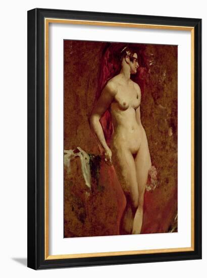 Nude Female Standing-William Etty-Framed Giclee Print