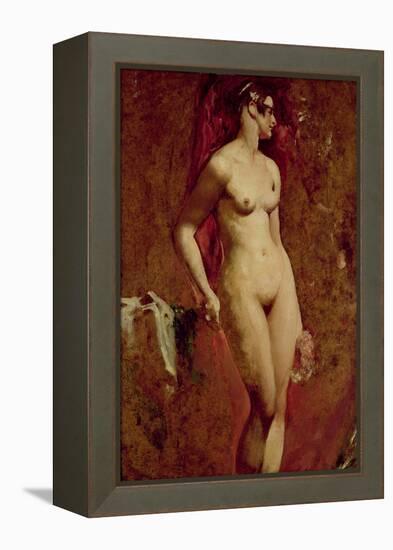 Nude Female Standing-William Etty-Framed Premier Image Canvas