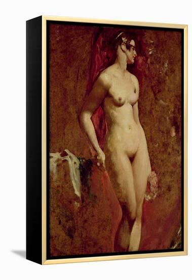 Nude Female Standing-William Etty-Framed Premier Image Canvas