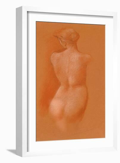 Nude Female Study, c.1890-Edward Burne-Jones-Framed Giclee Print