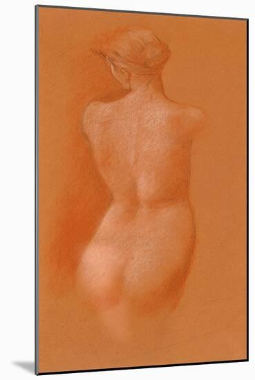 Nude Female Study, c.1890-Edward Burne-Jones-Mounted Giclee Print