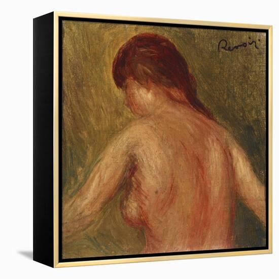 Nude Female Torso, from the Back-Mary Cassatt-Framed Premier Image Canvas