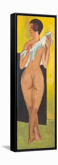 Nude Figure, 1907 (Oil on Canvas)-Ernst Ludwig Kirchner-Framed Premier Image Canvas