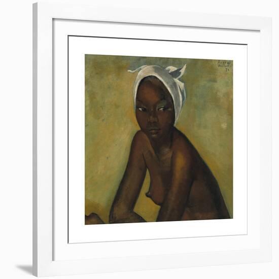 Nude Girl in a White Head Tie-Boscoe Holder-Framed Premium Giclee Print