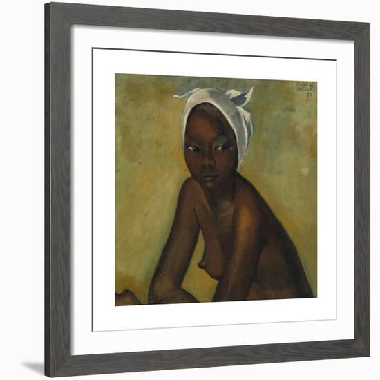 Nude Girl in a White Head Tie-Boscoe Holder-Framed Premium Giclee Print