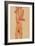 Nude Girl with Folded Arms, 1910-Egon Schiele-Framed Giclee Print