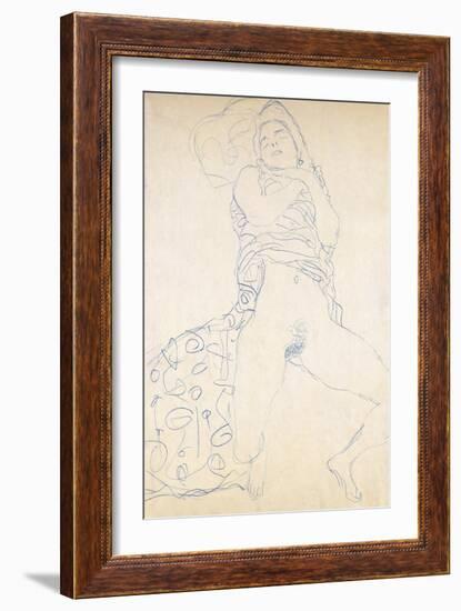 Nude; Halbakt, 1913 (Nude; Halbakt Gustav Klimt (1862-1918))-Gustav Klimt-Framed Giclee Print