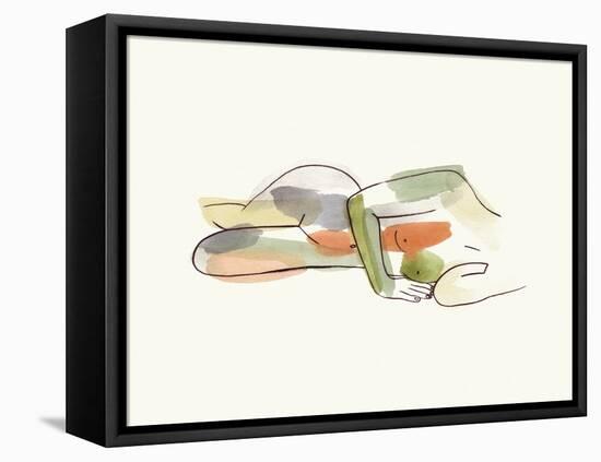Nude II-Melissa Wang-Framed Stretched Canvas