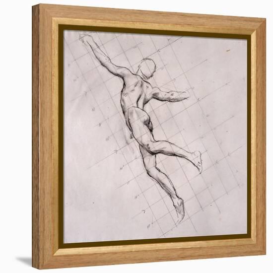 Nude in Action-John Singer Sargent-Framed Premier Image Canvas