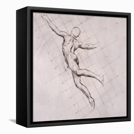 Nude in Action-John Singer Sargent-Framed Premier Image Canvas