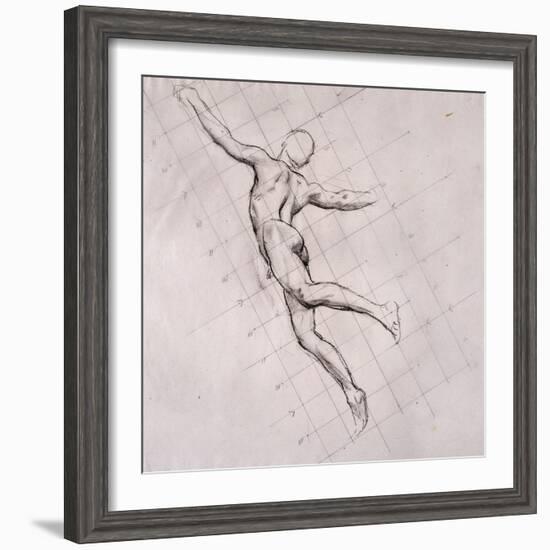 Nude in Action-John Singer Sargent-Framed Giclee Print