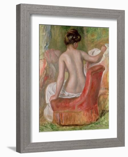 Nude in an Armchair, 1900-Pierre-Auguste Renoir-Framed Giclee Print