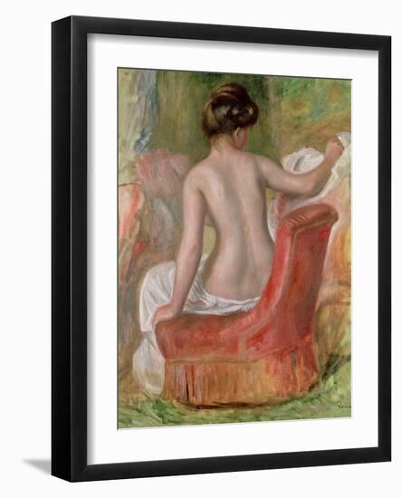 Nude in an Armchair, 1900-Pierre-Auguste Renoir-Framed Giclee Print