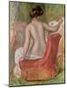 Nude in an Armchair, 1900-Pierre-Auguste Renoir-Mounted Giclee Print
