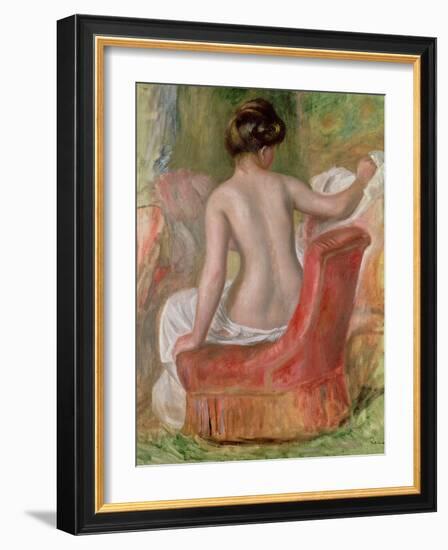 Nude in an Armchair, 1900-Pierre-Auguste Renoir-Framed Giclee Print