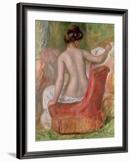 Nude in an Armchair, 1900-Pierre-Auguste Renoir-Framed Giclee Print