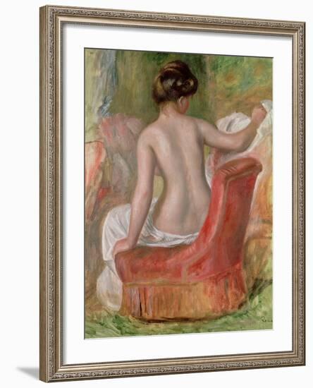 Nude in an Armchair, 1900-Pierre-Auguste Renoir-Framed Giclee Print